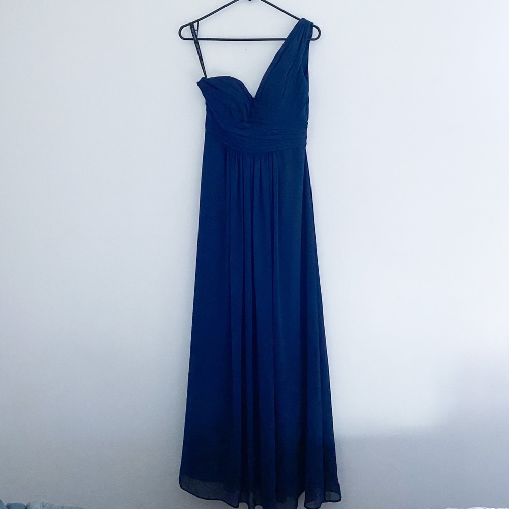 Women’s Bill Levkoff One Shoulder Chiffon Dress